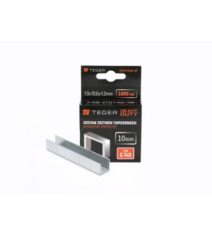 Zestaw zszywek tapicerskich HEAVY DUTY (typ G/140) 10/10,6/1,2mm / 1000 szt / TEGER