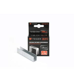 Zestaw zszywek tapicerskich HEAVY DUTY (typ G/140) 14/10,6/1,2mm / 1000 szt / TEGER