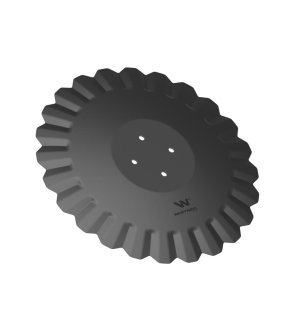 Talerz, tłoczony fi 510 mocowanie 4/98 grubość 4,5 mm stal borowa, Waryński