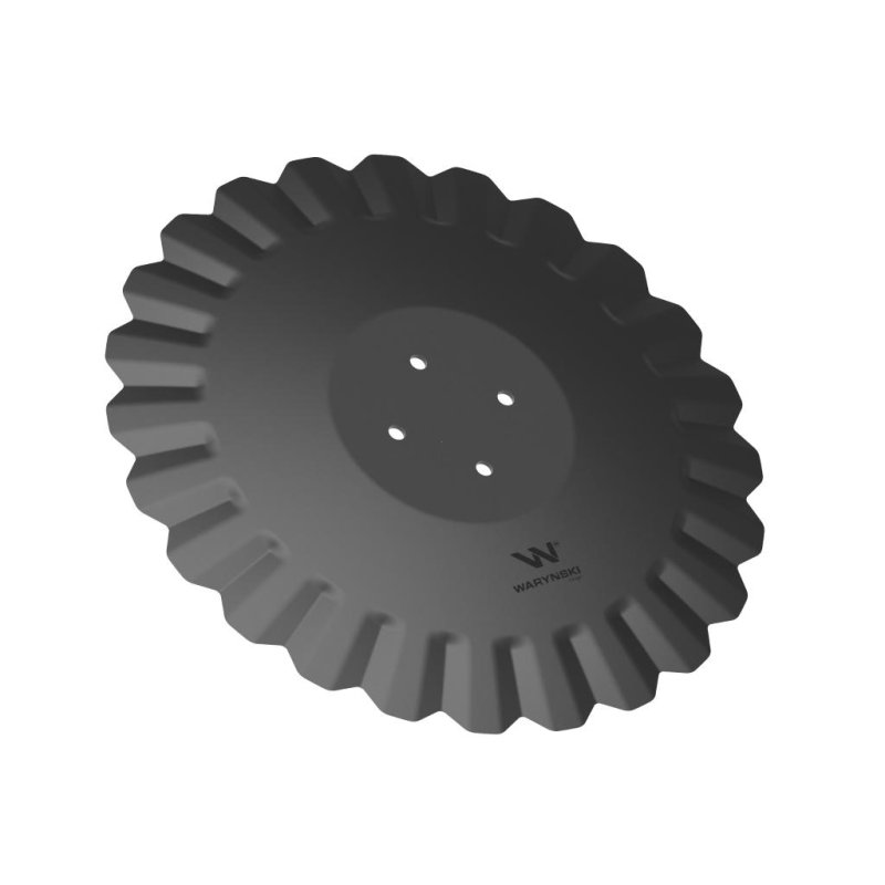 Talerz, tłoczony fi 510 mocowanie 4/98 grubość 4,5 mm stal borowa, Waryński