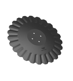 Talerz, tłoczony fi 560 mocowanie 4/98 grubość 5 mm stal borowa, Waryński