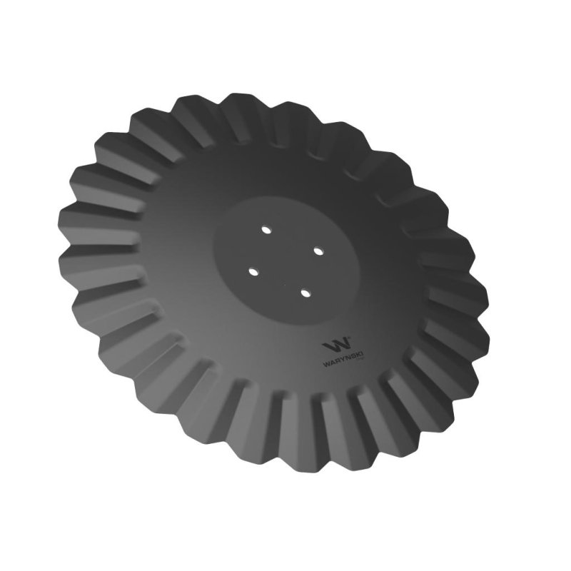 Talerz, tłoczony fi 560 mocowanie 4/98 grubość 5 mm stal borowa, Waryński