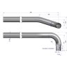 Rura do tłumika 5040390070.1p prosta bizon INOX Waryński