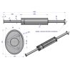 Tłumik prosty długi 1485mm 8kg C-385 ( prosty ) INOX WARYŃSKI
