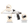 Pistolet do piany poliuretanowej - metalowy 8"/200mm / TEGER