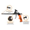 Pistolet do piany poliuretanowej - teflonowy 8"/200mm / TEGER