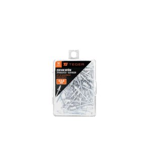 Zestaw nitów zrywalnych. aluminiowych (4.0x8mm) / 50 szt. / TEGER