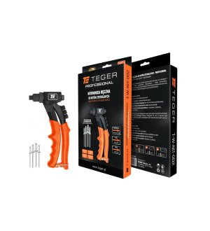 Nitownica ręczna do nitów zrywalnych PROFESSIONAL 8.5"/215mm (do nitów stalowych i aluminiowych) / TEGER