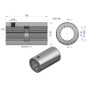 Tuleja, WOM łącząca frezowana 100mm Z21 - 1 3/8, Waryński