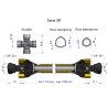Wał przegubowo-teleskopowy 1110-1750mm 460Nm Z21 z dwóch stron CE 2020 seria 3R WARYŃSKI