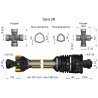 Wał przegubowo-teleskopowy 1010-1580mm 270Nm szerokokątny CE 2020 seria 2R WARYŃSKI