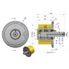 Rolka zwrotna kpl, PU 136x100xM24, zastosowanie 20011197 Grimme, Waryński