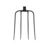 Widły gospodarcze 4-zębne na metalowym trzonku - Standard, (dł. 1250 mm), Teger