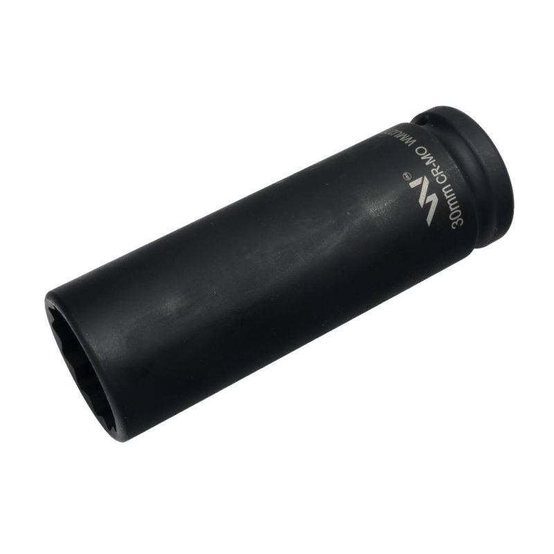 Nasadka udarowa 3/4" dwunastokątna ze stali CrMo 30mm bardzo długa D120 SLIM Waryński