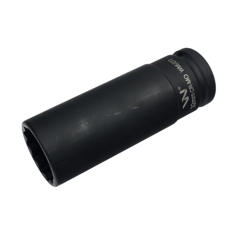 Nasadka udarowa 3/4" dwunastokątna ze stali CrMo 32mm bardzo długa D120 SLIM Waryński