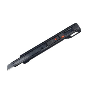 Nożyk łamany, ostrze 9mm ze stali SK2 w obudowie z tworzywa ABS,  Teger