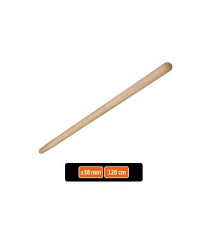 Trzonek drewniany do wideł , 38x1200mm, Teger