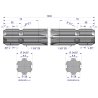 Wałek, WOM frezowany dwustronnie 1000mm Z6 - 1 3/8, Waryński