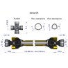 Wał przegubowo-teleskopowy 860-1250mm 830Nm Z6 - 1 3/4 z dwóch stron CE 2020 seria 6R WARYŃSKI