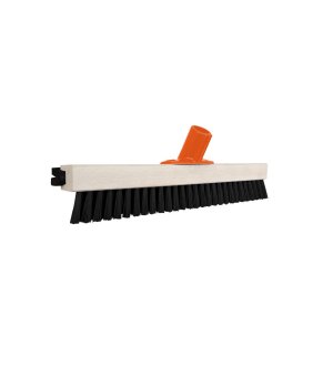 Szczotka do prac porządkowych PREMIUM, 55x400 mm - ze ściągaczem do wody (mocowanie Click), Teger