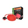 Przedłużacz jednogniazdowy, ogrodowy PROFESSIONAL, 3X1,5mm, IP20, H05VV-F, z uziemieniem, cert. CE / 30M, Teger