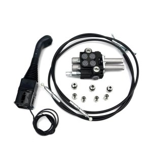 Zestaw do Ładowacz TUR -Rozdzielacz 40L 2-sekcyjny + Joystick z przyciskiem + Elementy złączne + Linki na kulkę 2000mm VOIMA