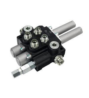 Zestaw - rozdzielacz hydrauliczny 2-sekcyjny na linki + elementy złączne  VOIMA