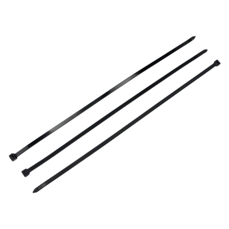 Opaski kablowe, opaska kablowa, opaski zaciskowe, tyrytytki, trytytki, 12.0 x 500mm 100 szt w worku czarne odporne na UV, Teger