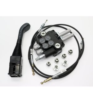 Zestaw do Ładowacz TUR -Rozdzielacz 80L 2-sekcyjny + Joystick bez przycisku + Elementy złączne + Linki na kulkę 1500mm VOIMA