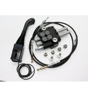 Zestaw do Ładowacz TUR -Rozdzielacz 80L 2-sekcyjny + Joystick z przyciskiem + Elementy złączne + Linki na kulkę 1500mm VOIMA