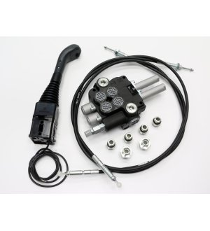 Zestaw do Ładowacz TUR -Rozdzielacz 80L 2-sekcyjny + Joystick z przyciskiem + Elementy złączne + Linki na kulkę 2000mm VOIMA