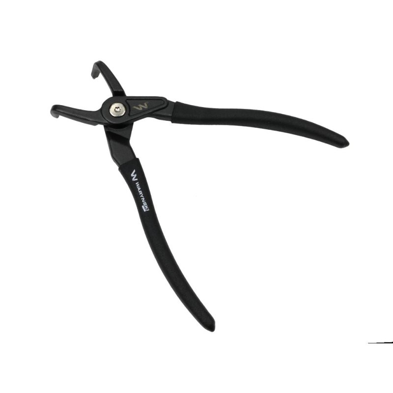Specjalistyczne szczypce do pierścieni osadczych, 228 mm wewnętrzne wygięte 9", do prac w mechanice, Waryński