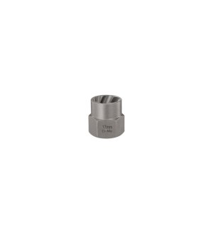 Nasadka do odkręcania uszkodzonych śrub i nakrętek, (17mm) - kute/ stal Cr-Mo, Teger