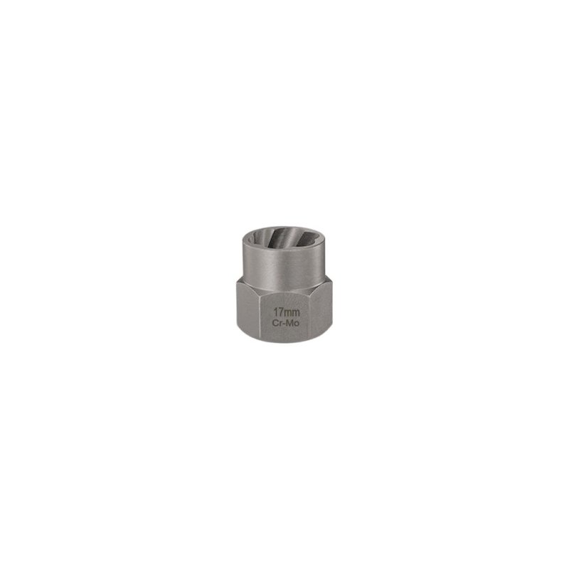 Nasadka do odkręcania uszkodzonych śrub i nakrętek, (17mm) - kute/ stal Cr-Mo, Teger