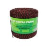 Plecionka, do elektryzatora 3mm, 3x0,20mm SS czarno-pomarańczowa 500m, Royal Farm