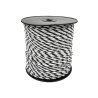 Plecionka, do elektryzatora 5mm, SS 3x0,20mm SS biało-czarna 200m, Royal Farm