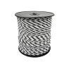 Plecionka, do elektryzatora 5mm, 6x0,20mm SS biało-czarna 200m, Royal Farm