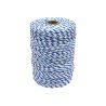 Plecionka, do elektryzatora 3mm, 2x0,20mm Cu, 4x0,20mm SS biało-niebieska 200m, Royal Farm
