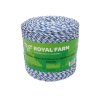 Plecionka, do elektryzatora 3mm, 2x0,20mm Cu, 4x0,20mm SS biało-niebieska 500m, Royal Farm