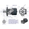 Silnik hydrauliczny orbitalny  V-MR-S 100 cm3/obr (175 bar / max.200 bar) VOIMA