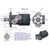 Silnik hydrauliczny orbitalny  V-MR-S 250 cm3/obr (175 bar / max.200 bar) VOIMA