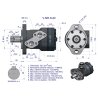 Silnik hydrauliczny orbitalny  V-MR-S 80 cm3/obr (175 bar / max.200 bar) VOIMA