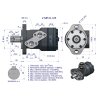 Silnik hydrauliczny orbitalny  V-MR-S 125 cm3/obr (175 bar / max.200 bar) VOIMA