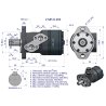Silnik hydrauliczny orbitalny (stosowany do owijarek)  V-MR-S 200 cm3/obr (175 bar / max.200 bar) VOIMA