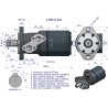 Silnik hydrauliczny orbitalny  V-MR-S 400 cm3/obr (115 bar / max.150 bar) VOIMA