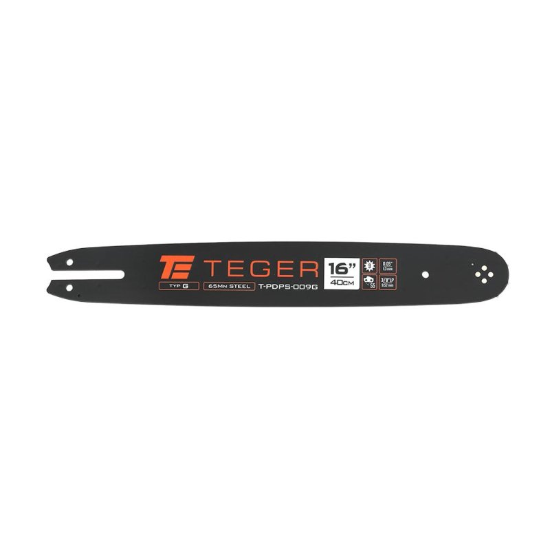 Prowadnica łańcucha do piły, 16" (40 cm) / 3/8" 1,3mm 55 og. / 9z / moc. G /, Teger