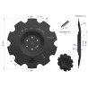 Talerz, uzębiony Z-10 fi 510 mocowanie 6/120 grubość 3.5 mm przetłoczony stal borowa , Royal Farm