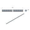 Pręt gwintowany M20 x 1000mm kl.8.8 DIN 975 ocynkowany TEGER