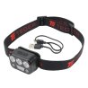 Latarka czołówka LED COB, 200 lm uruchamiana gestem akumulator 650 mAh ładowana USB-C, Teger