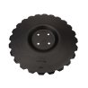 Talerz, uzębiony Z-24 fi 460 mocowanie 4/98 grubość 3,5 mm przetłoczony stal borowa, Unia Ares 1680130040, Waryński